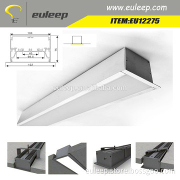 EU12275 0-10V dimmable recessed ceiling led linear light internal ul saa gs tuv driver 3ft 4ft 5ft 8ft